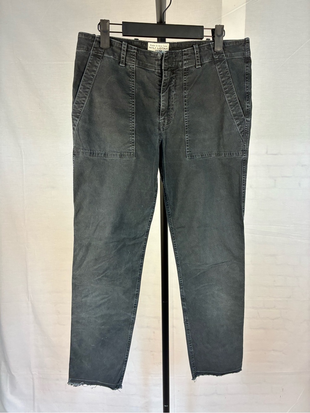 Nili Lotan Jenna Pants in Vintage Washed Charcoal 4